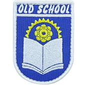 Нашивка ( шеврон патч patch ) тактическая OLD SCHOOL вышитая на липуче 8х5,5 синяя (2509144) - ВОЕНТОРГ ТЫЛОВИК