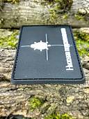 Нашивка ( шеврон патч patch ) тактическая НИЖНЯЯ ПОДСВЕТКА ВКЛ 3D PVC на липучке 8х4,5 черная (2504434) - ВОЕНТОРГ ТЫЛОВИК