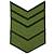 Знак - годичка ( нашивка шеврон ) нарукавный за выслугу лет ( по годам службы ) 12 лет полевой вышитый (2508087) - HAKKI
