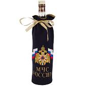 Мешочек ( чехол ) для бутылки с символикой МЧС России вышитый темно-синий (4405053) - ВОЕНТОРГ ТЫЛОВИК