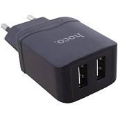 Зарядное устройство HOCO ( ХОКО ) С33А для зарядки телефона USB 2 разъема черное (4003001) - ВОЕНТОРГ ТЫЛОВИК
