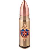 Зажигалка патрон с символикой КГБ СССР малая газовая золотистая (4403061) - ВОЕНТОРГ ТЫЛОВИК