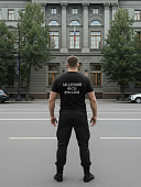 Футболка с символикой Академия ФСБ ( Федеральная служба безопасности ) России вышитая черная (1208282) - ВОЕНТОРГ ТЫЛОВИК