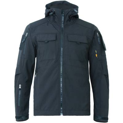 Куртка 726 GEAR SoftShell тактическая демисезонная ветровлагозащитная мембрана черная (1105171) - HAKKI.RU