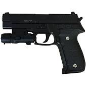 Пистолет GALAXY пневматический страйкбольный Sig Sauer P226 с глушителем магазин 10 шт калибр 6 мм (3219055) - ВОЕНТОРГ ТЫЛОВИК