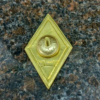 Знак нагрудный ( ромб ) об окончании ТюмГУ закрутка (2301256) - HAKKI.RU