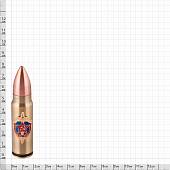 Зажигалка патрон с символикой КГБ СССР малая газовая золотистая (4403061) - ВОЕНТОРГ ТЫЛОВИК