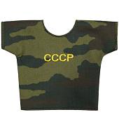 Рубашка ( чехол ) сувенирная Герб СССР на бутылку флора зеленая (4405014) - ВОЕНТОРГ ТЫЛОВИК