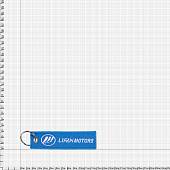 Брелок с символикой Lifan Motors вышитый полоса ( лента ) 13х3 синий (4402964) - ВОЕНТОРГ ТЫЛОВИК