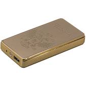Зажигалка с символикой Герб ( орел ) РФ электронная с зарядкой от USB золотистая (4403324) - ВОЕНТОРГ ТЫЛОВИК