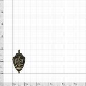Знак фрачный ФСБ России 11х20 мм (2302081) - ВОЕНТОРГ ТЫЛОВИК