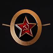 Кокарда Морская пехота СССР с эмалью золотистая (2105956) - ВОЕНТОРГ ТЫЛОВИК