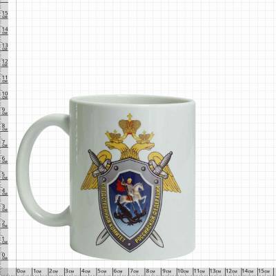Кружка с символикой Следственный комитет России белая (4601232) - HAKKI.RU