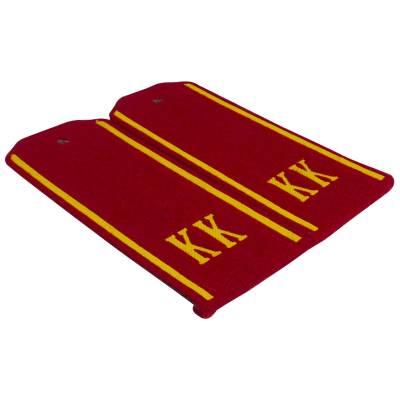 Погоны кадетские на куртку / китель КК красные суконные (2216997) - HAKKI.RU