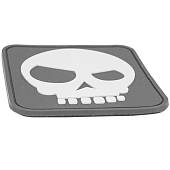 Нашивка ( шеврон патч patch ) тактическая Skull / Череп 3D PVC ( пластизоль ) на липучке 7,5х7,5 серая (2504205) - ВОЕНТОРГ ТЫЛОВИК