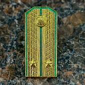 Знак фрачный Погон парадный ПС ( Пограничная служба ) ФСБ лейтенант 10х22 на пимсе золотистый (2302032) - ВОЕНТОРГ ТЫЛОВИК