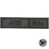 Нашивка ( шеврон патч patch ) тактическая Группа крови А ( II ) Rh+ 3D PVC ( пластизоль ) на липучке 13х3 защитная (2504093) - ВОЕНТОРГ ТЫЛОВИК