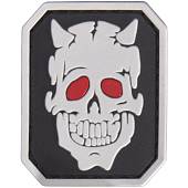 Нашивка ( шеврон патч patch ) тактическая Череп 3D PVC ( пластизоль ) на липучке 5х4 черная (2504230) - ВОЕНТОРГ ТЫЛОВИК