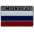 Шильдик ( наклейка шильд ) на авто Rossia / Флаг России 8х5 (12015039)