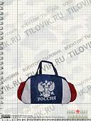 Сумка спортивная триколор Россия с гербом 60х30х25 45 л (3310149) - ВОЕНТОРГ ТЫЛОВИК