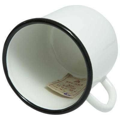 Кружка ЛМЗ солдатская эмалированная СССР 300 мл белая (3402997) - HAKKI.RU