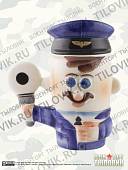 Кружка фарфоровая РЖД с крышкой Кепи (с усами) (4801034) - ВОЕНТОРГ ТЫЛОВИК
