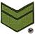 Знак - годичка ( нашивка шеврон ) нарукавный за выслугу лет ( по годам службы ) 6 лет полевой вышитый на липучке (2508056) - HAKKI
