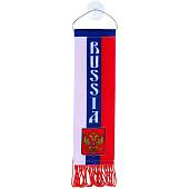 Вымпел мини в авто двухсторонний Флаг России / Герб ( орел ) VDA 002 на присоске (4501995)  - ВОЕНТОРГ ТЫЛОВИК