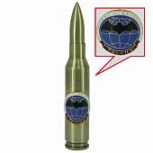 Зажигалка настольная патрон с символикой Военная разведка России газовая 140 мм (4403985) - ВОЕНТОРГ ТЫЛОВИК