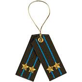 Вымпел мини в авто с вышивкой погоны Подполковник ВДВ / ВКС России (4501077) - ВОЕНТОРГ ТЫЛОВИК