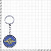 Брелок с символикой МВД ( Министерство внутренних дел ) РФ металлический синий (4402986) - ВОЕНТОРГ ТЫЛОВИК
