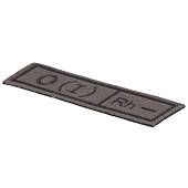 Нашивка ( шеврон ) на грудь Группа крови O (I) Rh- 13х4 вышитая оливковая (2501905) - ВОЕНТОРГ ТЫЛОВИК