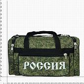 Сумка камуфлированная РОССИЯ с боковым карманом 40х20х18 14 л цифра зеленая (3310105) - ВОЕНТОРГ ТЫЛОВИК