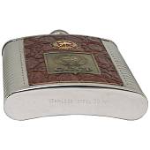 Фляга подарочная с символикой ГРУ ГШ ВС РФ / Герб СССР 20 OZ - 600 мл коричневая (4608977) - ВОЕНТОРГ ТЫЛОВИК
