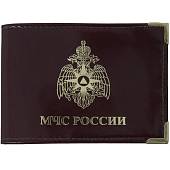 Обложка для удостоверения МЧС России с уголками коричневая (4203186) - ВОЕНТОРГ ТЫЛОВИК
