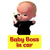Наклейка на авто виниловая Baby Boss in car 12х8 (12018307) - ВОЕНТОРГ ТЫЛОВИК