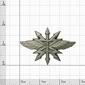 Эмблема ( знак ) петличная ( петлица ) Войска связи защитная (2102018)  - ВОЕНТОРГ ТЫЛОВИК