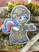 Нашивка ( шеврон патч patch ) тактическая РУССКАЯ ПОНИ С АК 3D PVC на липучке 7х8 (2504415) - ВОЕНТОРГ ТЫЛОВИК