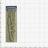 Зажигалка КАЛАШНИКОВ с символикой АК-47 в камуфлированном чехле золотистая (4403138) - ВОЕНТОРГ ТЫЛОВИК