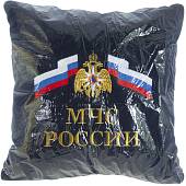 Подушка сувенирная МЧС России вышитая 35х35 темно-синяя (4408996) - ВОЕНТОРГ ТЫЛОВИК