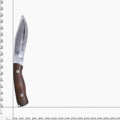 Нож разделочный шкуросъемный Хищник 65х13 в чехле (3917108) - HAKKI.RU