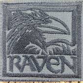 Нашивка ( шеврон патч patch ) тактическая RAVEN ВОРОН вышитая на липучке 7х6,5 темно-серый (2509788) - ВОЕНТОРГ ТЫЛОВИК