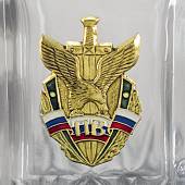 Набор подарочный с символикой Пограничная служба ФСБ России ( графин ( штоф ) низкий + стопки ( рюмки ) 6x50 мл ) (4801890) - ВОЕНТОРГ ТЫЛОВИК