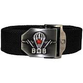 Ремень стропа брючный мужской с бляхой ( пряжкой ) ВДВ России DG787 черный (1606908) - ВОЕНТОРГ ТЫЛОВИК