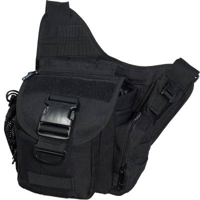 Сумка-органайзер TAC на плечо тактическая MOLLE черная (3310106) - HAKKI.RU