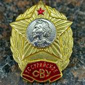 Знак нагрудный Уссурийское СВУ ( Суворовское военное училище ) закрутка (2301913) - ВОЕНТОРГ ТЫЛОВИК