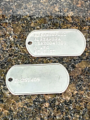 Жетон DOG TAG именной НАТО ( NATO forces ) США ( USA ) с набивкой номера (2104999) - ВОЕНТОРГ ТЫЛОВИК
