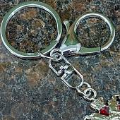 Брелок для ключей Участник боевых действий МВД серебристый (4402546) - ВОЕНТОРГ ТЫЛОВИК