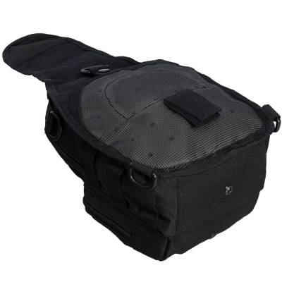 Сумка-органайзер TAC через плечо тактическая MOLLE черная (3310142) - HAKKI.RU