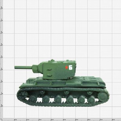 Модель танка КВ-2 масштаб 1:100 (4901008) - HAKKI.RU